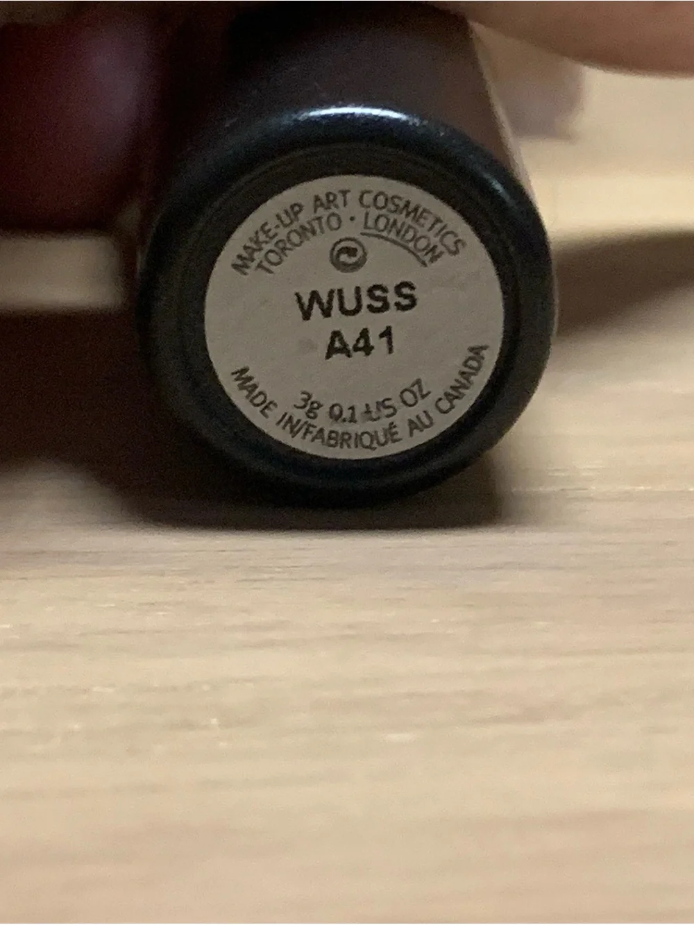 MAC Cosmetics Wuss Lipstick Very Rare!